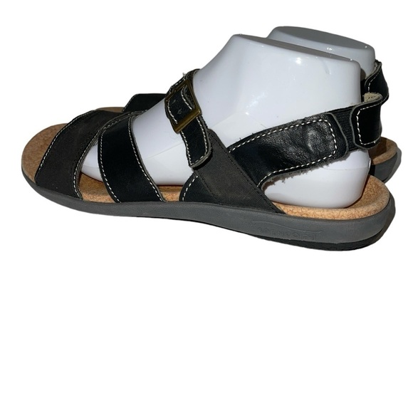 Spenco Women's Sandals Size 9 Black Leather Strappy Arch Support Comfort - Picture 3 of 13